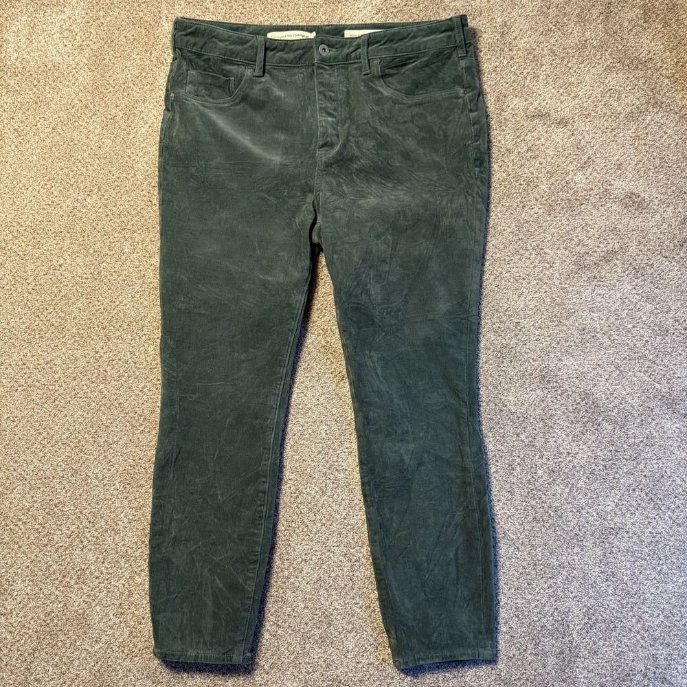 Anthropologie Pilcro And The Letterpress High Rise Skinny Womens 33 Green